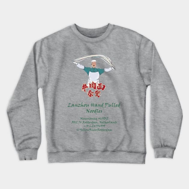 Fasbytes Lanzhan Hand Pulled Noodles Crewneck Sweatshirt by FasBytes